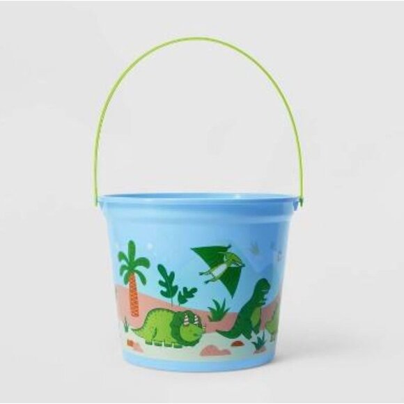 Target Plastic Easter Bucket Basket Dinosaur Graphic Spritz™ Kids Crafts Storage - Picture 1 of 8